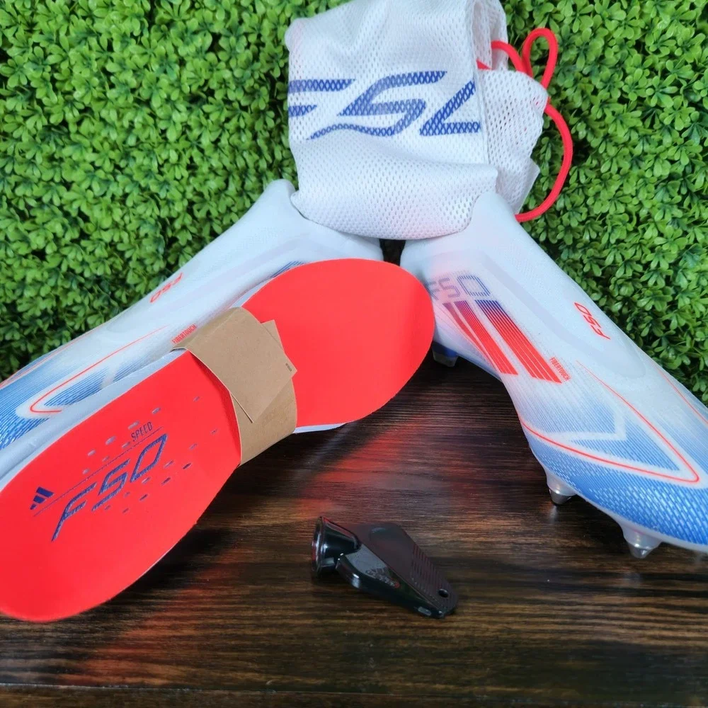 Adidas F50 Elite LL SG Mens Soccer Cleats White Red Blue IF1319 Size 11